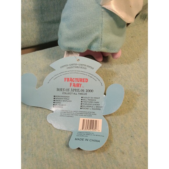 FRACTURED FAIRY 1999 10" ROCKY AND BULLWINKLE AND FRIENDS W/TAGS - Picture 4 of 4